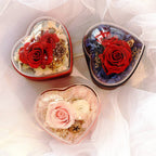 Rose Jewelry Box Heart Gift Box Necklace Gift Box Valentine's Day Gift for Her