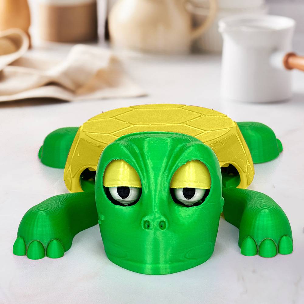 3D Printed Funny Turtle Coaster Creative Open Eyed Turtle Cup Holder Gift for Turtle Lover
