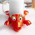 3D Printed Funny Turtle Coaster Creative Open Eyed Turtle Cup Holder Gift for Turtle Lover