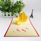 Congrats Graduation Sailboat 3D Pop Up Card Newly Grads Congratulations Greeting Card