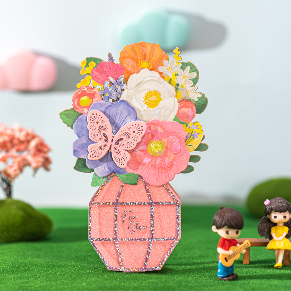 personalized creative 3d pop up greeting card wedding butterfly display