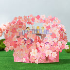 Creative 3D Pop Up Greeting Card Sakura Cat Pop Up Card