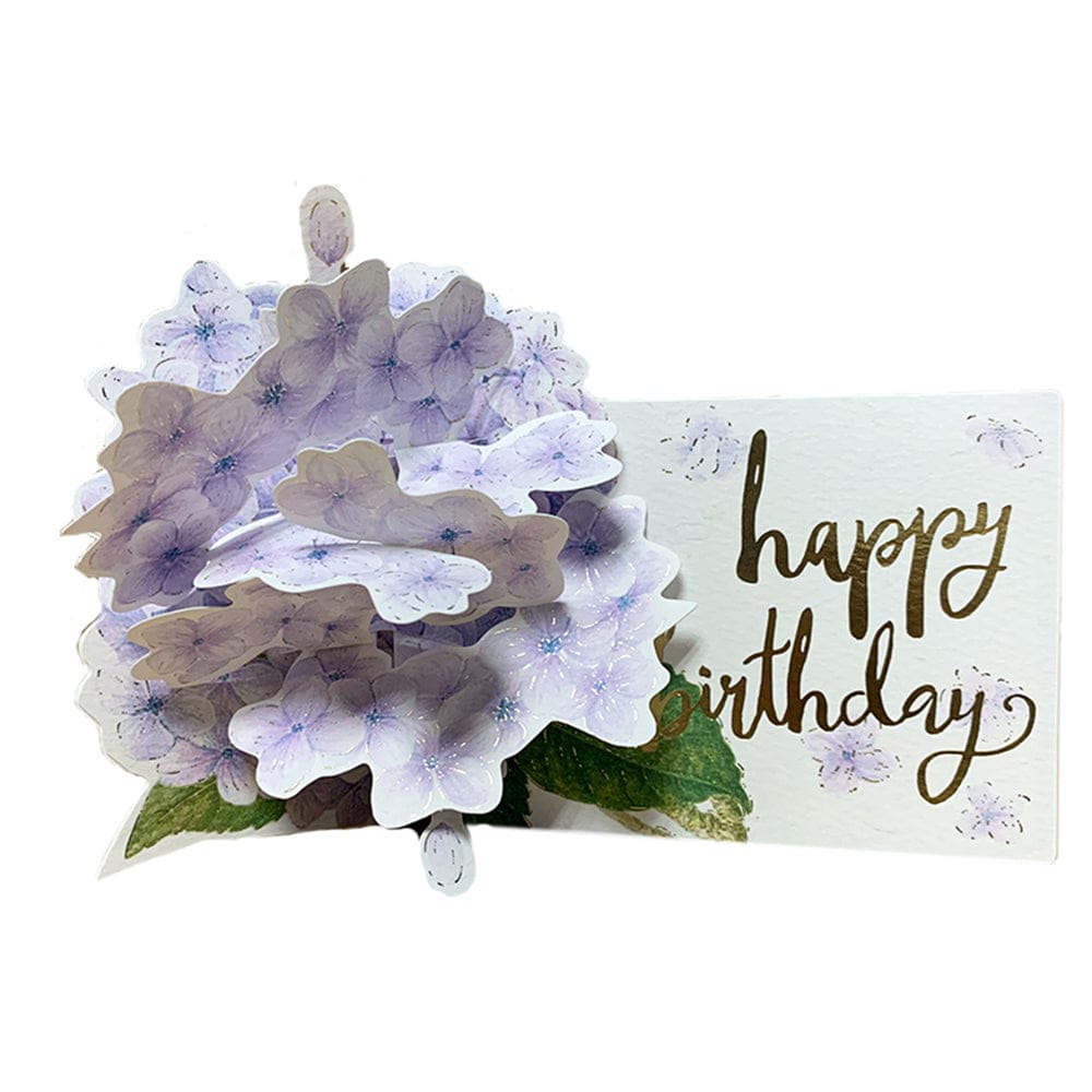 Creative 3D Pop Up Greeting Card Violets Pop Up Card