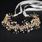 Pearls Rhinestone Hairpiece for Bride and Bridesmaid Wedding Accessory Vintage Boho