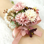 Realistic Wedding Boutonnieres Faux Silk Groom's Corsage Best Man's Corsage