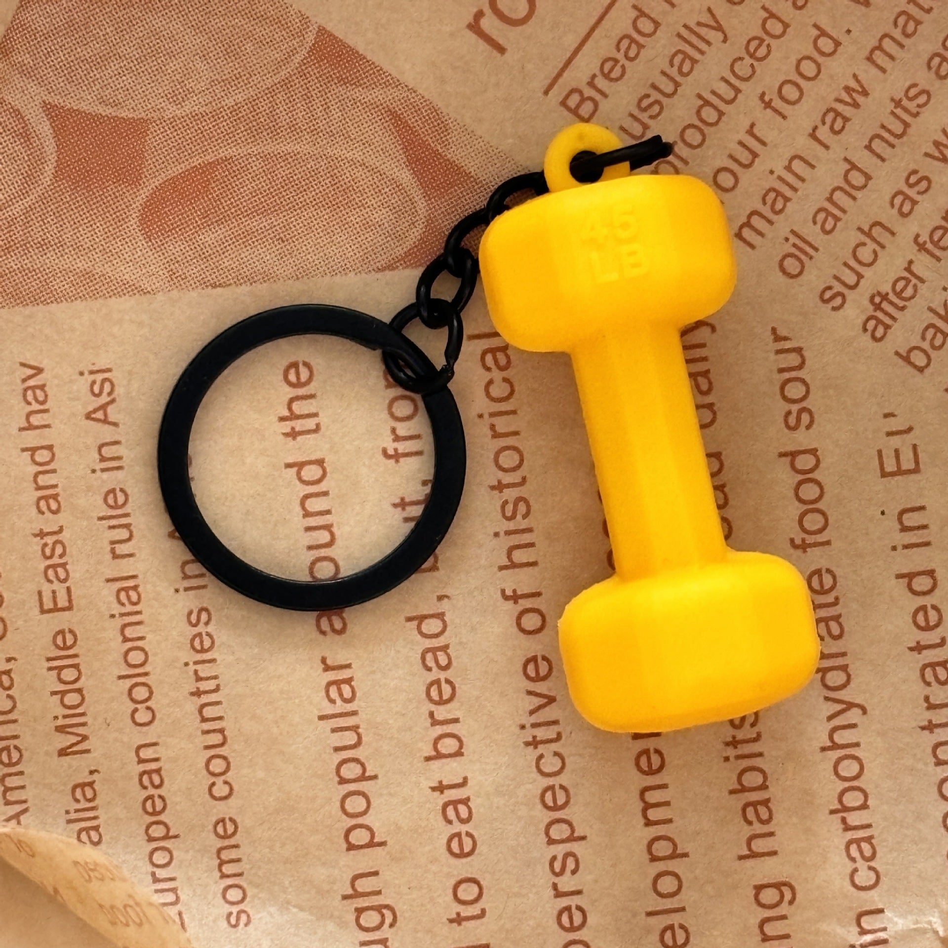 Dumbbell Keychain Accessories Equipment Pendant Mini Backpack Keychain