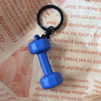 Dumbbell Keychain Accessories Equipment Pendant Mini Backpack Keychain