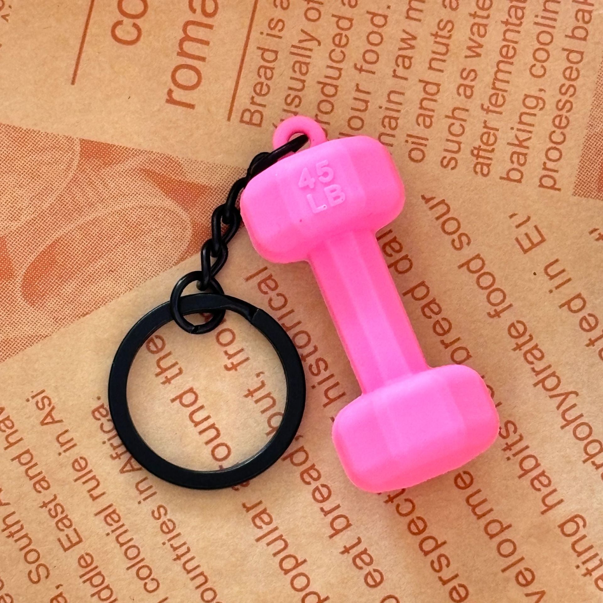 Dumbbell Keychain Accessories Equipment Pendant Mini Backpack Keychain