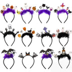 4 Pcs Halloween Headbands Halloween Hair Hoop Girls Head Wear Hair Accessories