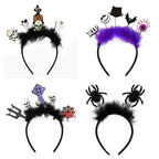 4 Pcs Halloween Headbands Halloween Hair Hoop Girls Head Wear Hair Accessories