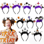 4 Pcs Halloween Headbands Halloween Hair Hoop Girls Head Wear Hair Accessories