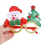 6 Pcs Christmas Glasses Frames Christmas Decoration Accessories Costume Eyeglasses for Christmas Party Supplies