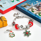 Christmas Charm Surprise Blind Box Charm Bracelet 24 Calendar Countdown Gift Box Bracelet DIY Charms