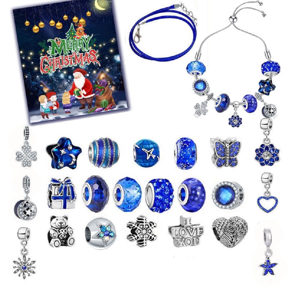 Christmas Gifts Advent Calendar Charm Christmas Countdown Calendar Box Set DIY Charm Jewellery