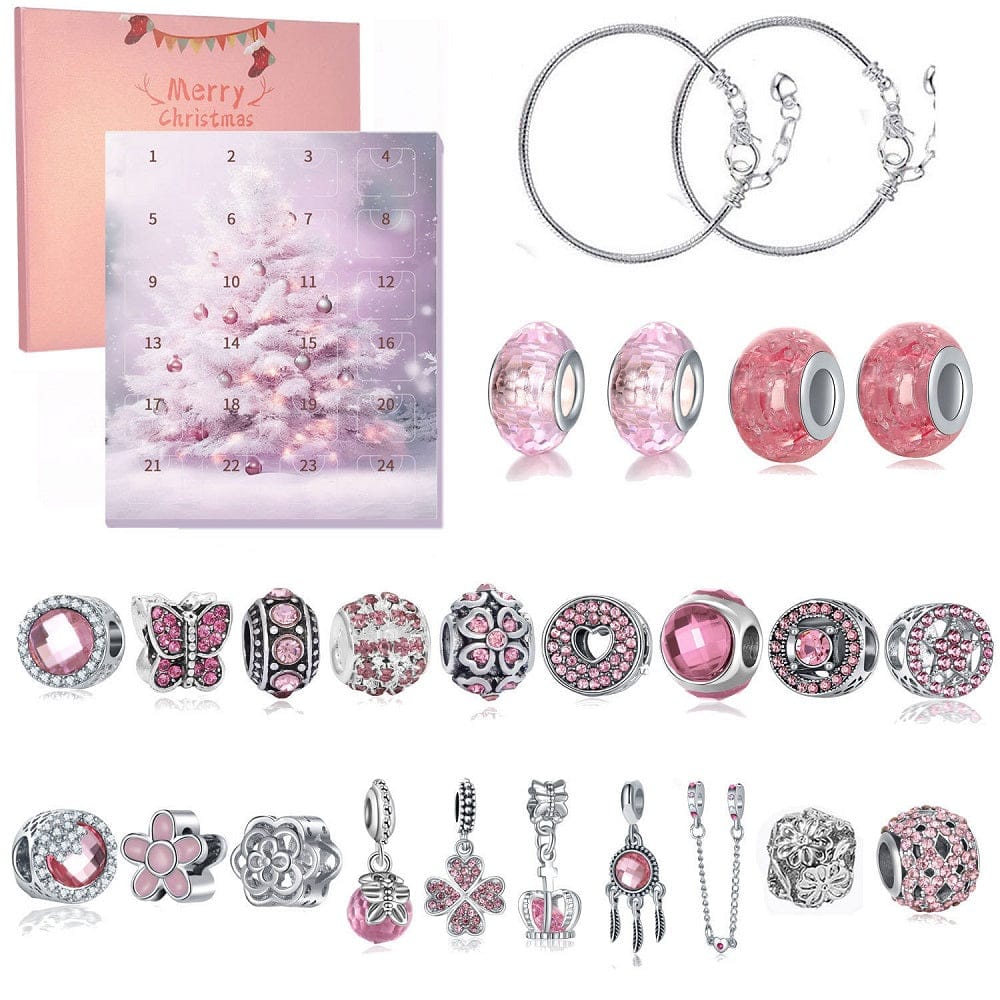 Christmas Gifts Advent Calendar Charm Christmas Countdown Calendar Box Set DIY Charm Jewellery