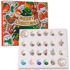 Advent Calendar Charm Box 24 Christmas Countdown Calendar Surprise Blind Box DIY Charms Bracelet Set Christmas Gifts