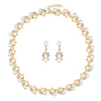 Pearl Jewelry Set Pearl Wedding Jewelry Gold Wedding Jewelry Bridesmaid Jewelry Bridal Jewelry Set