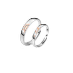 Sun and Moon Promise Ring Matching Couple Rings Adjustable Ring Gifts for Her or Him