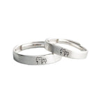 Cute Cat Matching Ring Adjustable Ring Animal Couple Jewelry Gift