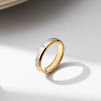 Matching Promise Rings Couple Stainless Steel Ring Jewelry Gift for Lovers