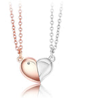 Magnetic Rotating Necklaces Heart Necklace Couples Gifts for Him and Her
