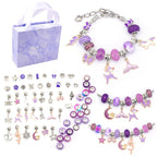 DIY Bracelet Making Kit with Beads Colorful Bracelets Set with Gift Box Gift for Girls