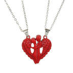 Couple Necklace Magnetic Matching Angel Necklaces for Couples Valentine's Gift for Lover