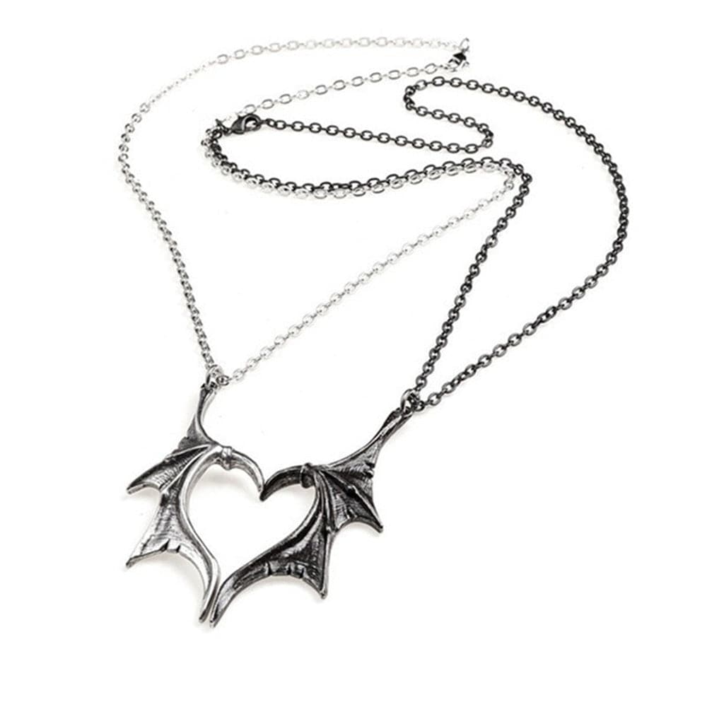 Personalized Couple Necklace Matching Devil Wing Necklaces for Couples Valentine's Gift for Lover