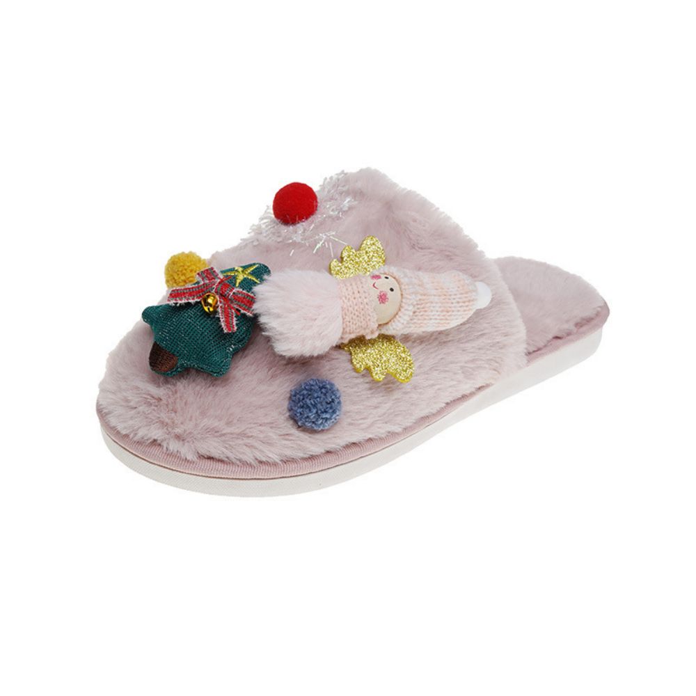 Christmas Slippers Christmas Tree Angel Comfortable Slippers