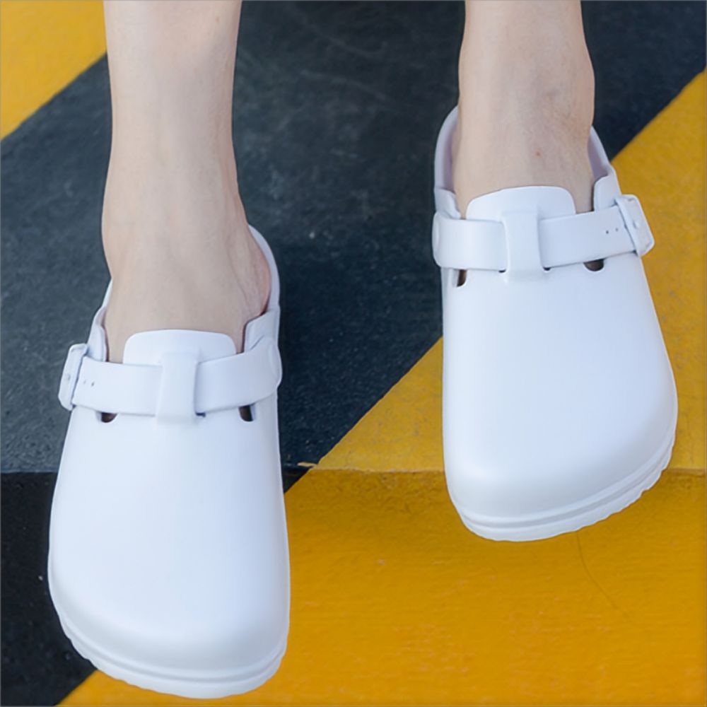 Laboratory Clogs Comfort Mules Close Toe Nurse Shoes Slip On Garden Clogs