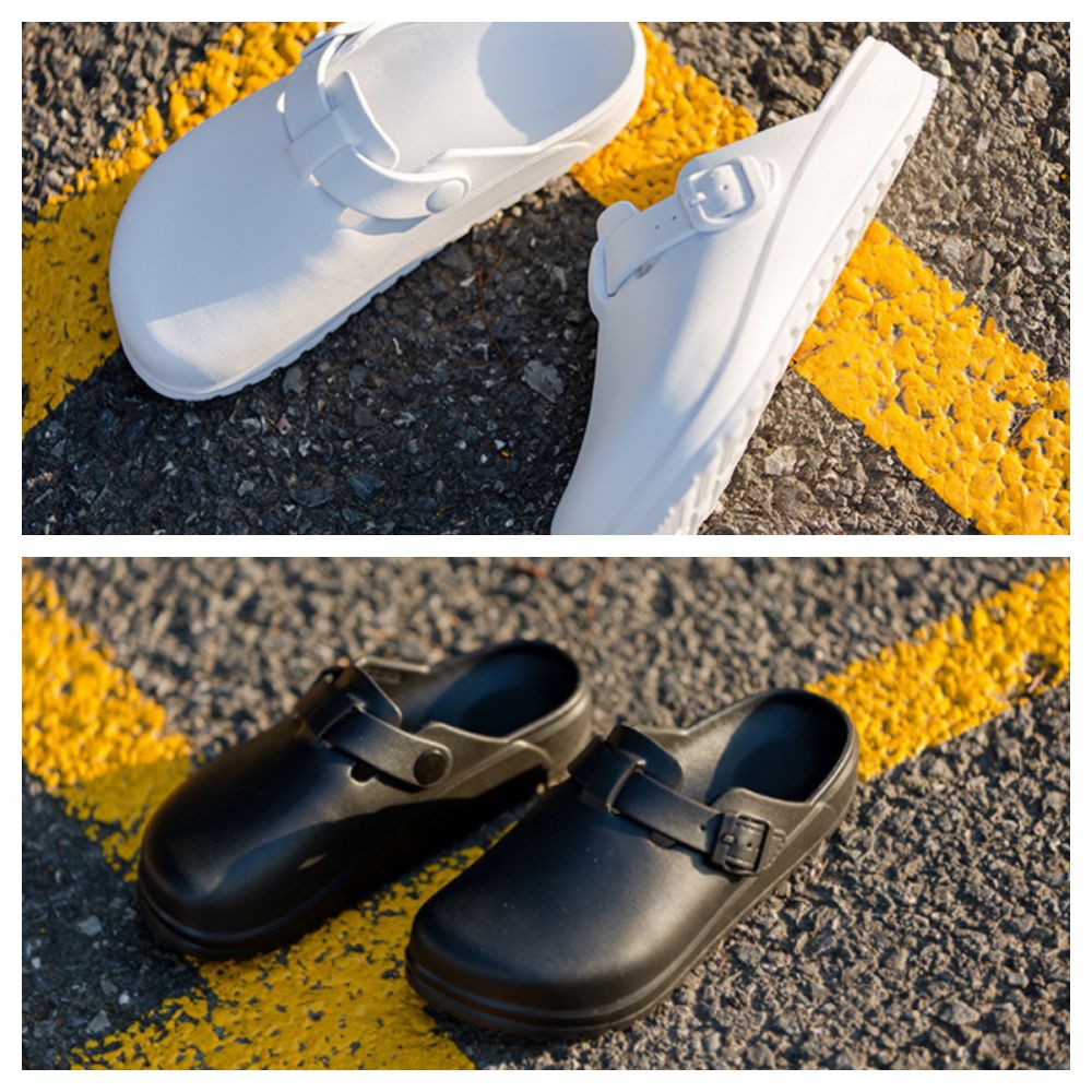 Laboratory Clogs Comfort Mules Close Toe Nurse Shoes Slip On Garden Clogs