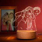 Anniversary Gifts Custom 3D Photo Lamp Personalized Night Light
