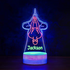 Custom Name Multicolor Spiderman Acrylic Lamp