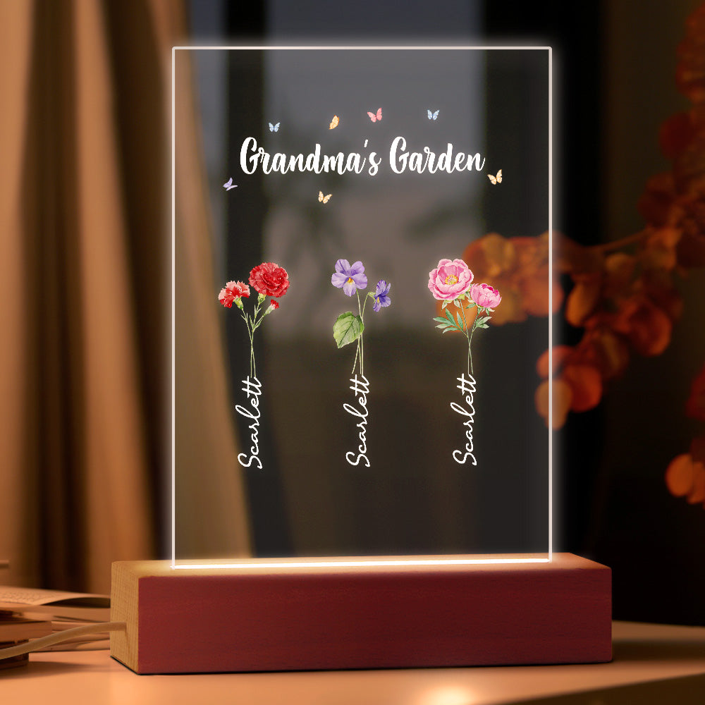 grandmas garden of love night light for grandma warm led glow