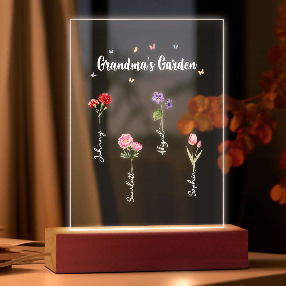 night light grandmas garden of love family keepsake