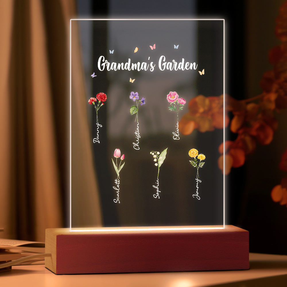 night light grandmas garden of love thoughtful keepsake for grandma