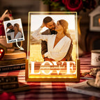 Personalized Couple Photo Collage Night Light Custom Valentines Day Gift Gift for Couple Anniversary Gift for Girlfriend Love Gift