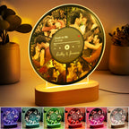 unique couple photos record night light photo collage led close up