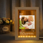 Social Style Sweet Memories Mother's Day Gifts for Mom - Personalized Instagram LED Night Lamp Picture Frame with Custom Photo for Decor