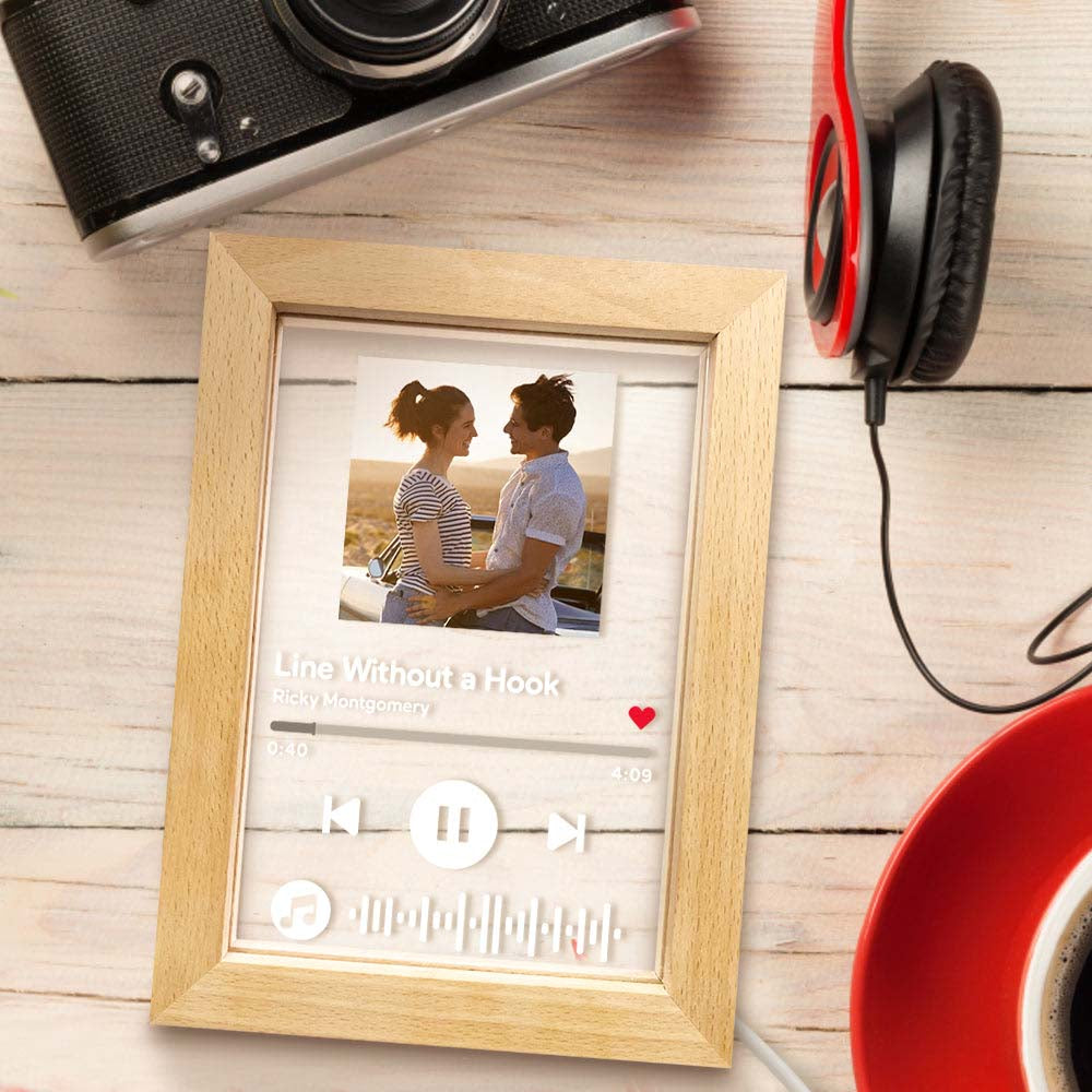Custom Scannable Music Code Music Art Picture Frame Nignt Light Gift