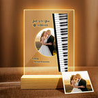 Personalized Photo Night Light For Couple With Engraving