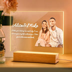 Personalized Acrylic Plaque Night Lamp Custom Photo Night Light