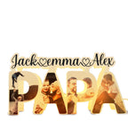 night light proud grandpa moments personalized photo and name warm led glow