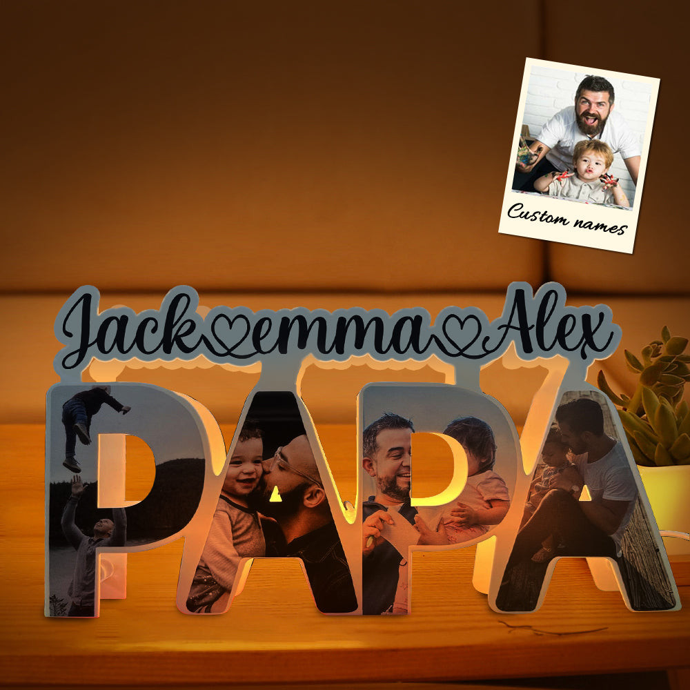 proud grandpa moments night light personalized gift for grandpa