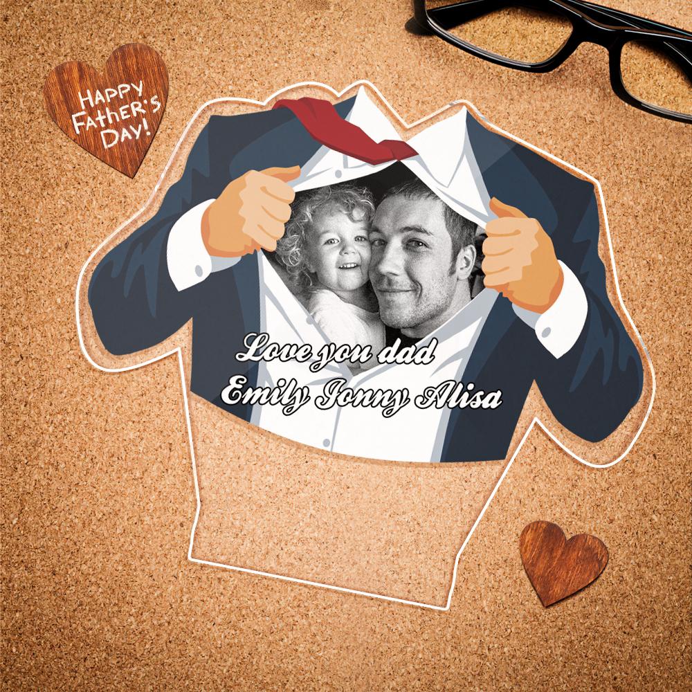 fathers day surprise custom gift for dad inspired by father s day special suit led night light best gift for father