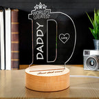 personalized ornament for dad with clear acrylic finish