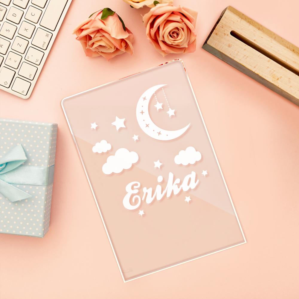 night light personalized bedtime gift for daughter front view