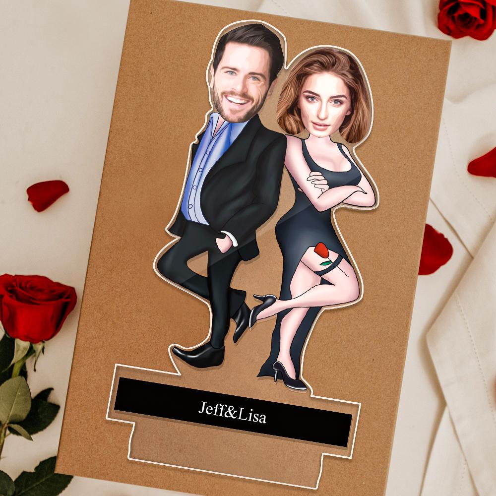 Customizable Biography Lettering Personalized Comic Night Light