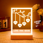 Personalized Led Night Light Tree of life Genealogical Tree with Custom Family First Name and Text