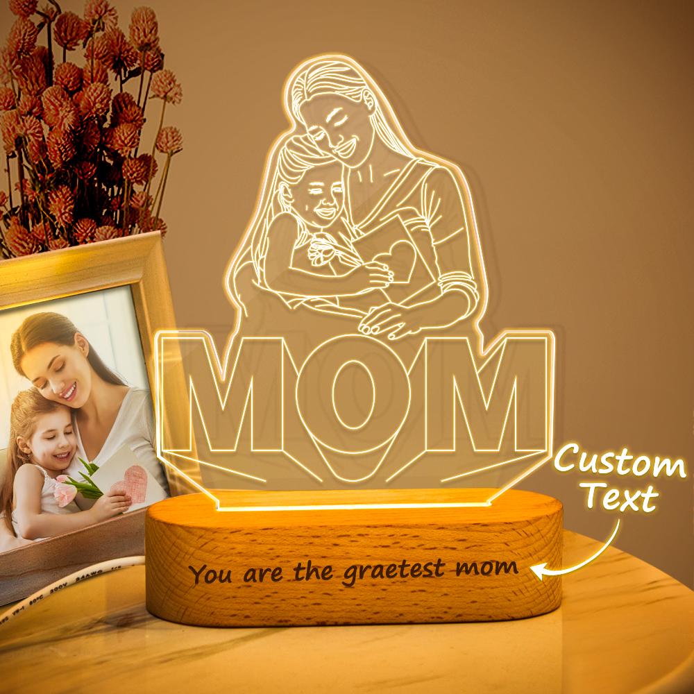 Customizable 3D Photo Lights Mother's Day Gift
